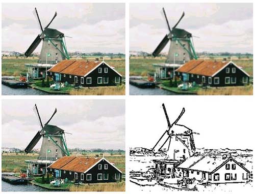 図5 コンボリューションを用いた画像処理の例 図5 コンボリューションを用いた画像処理の例