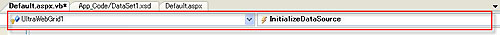 図6 - VBでのInitializeDataSourceの追加 図6 - VBでのInitializeDataSourceの追加