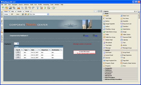 NetBeans IDE 6.0のGUIビルダー NetBeans IDE 6.0のGUIビルダー