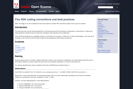 Flex SDK coding conventions and best practices Flex SDK coding conventions and best practices