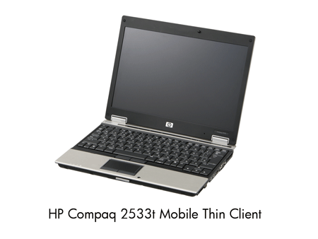HP Compaq 2533t Mobile Thin Client HP Compaq 2533t Mobile Thin Client