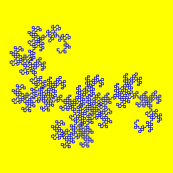 図9　ドラゴン曲線の描画結果
