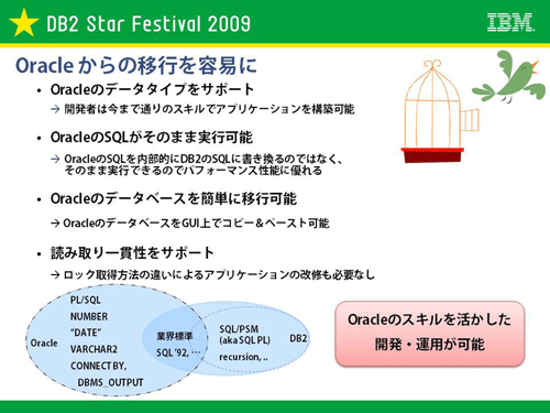 図2：Oracle からの移行を容易に