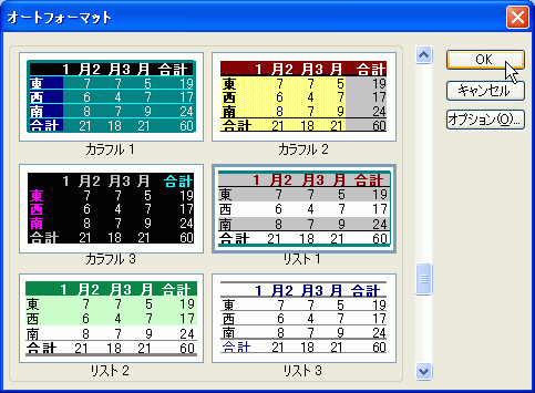 オートフォーマット